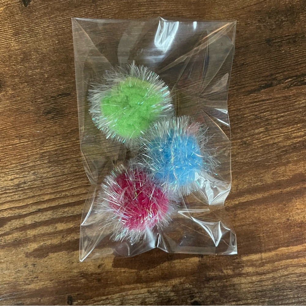 Colorful Fuzzy Pom Poms